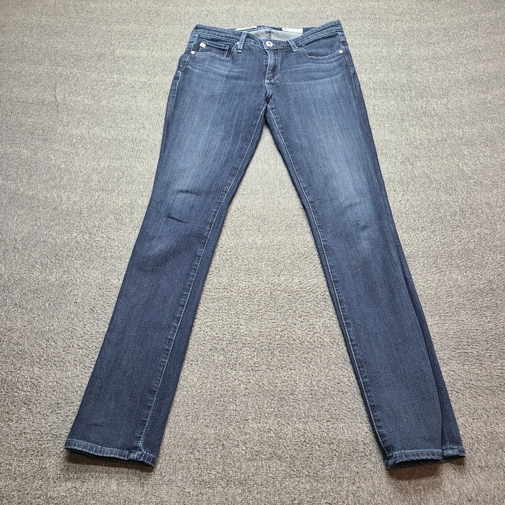AG Adriano Goldschmied The Prima Jeans Womens 26R Blue Excellent Mid Rise Slim